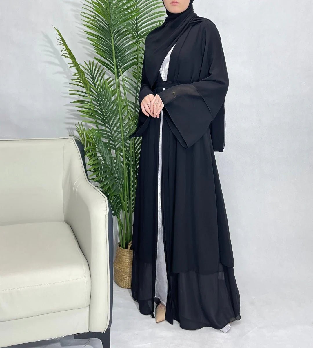 Layered Abaya Online: Elevate Your Modest Style with Grace - Norah Collections