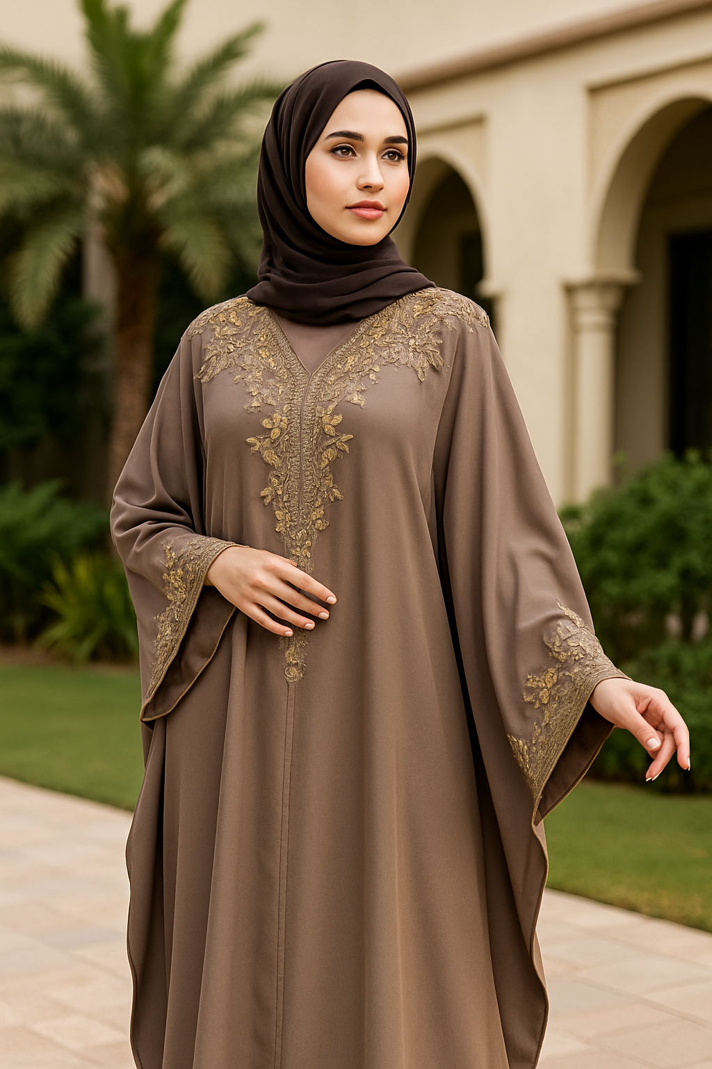 models wearing elegant modest outfits for online shopping