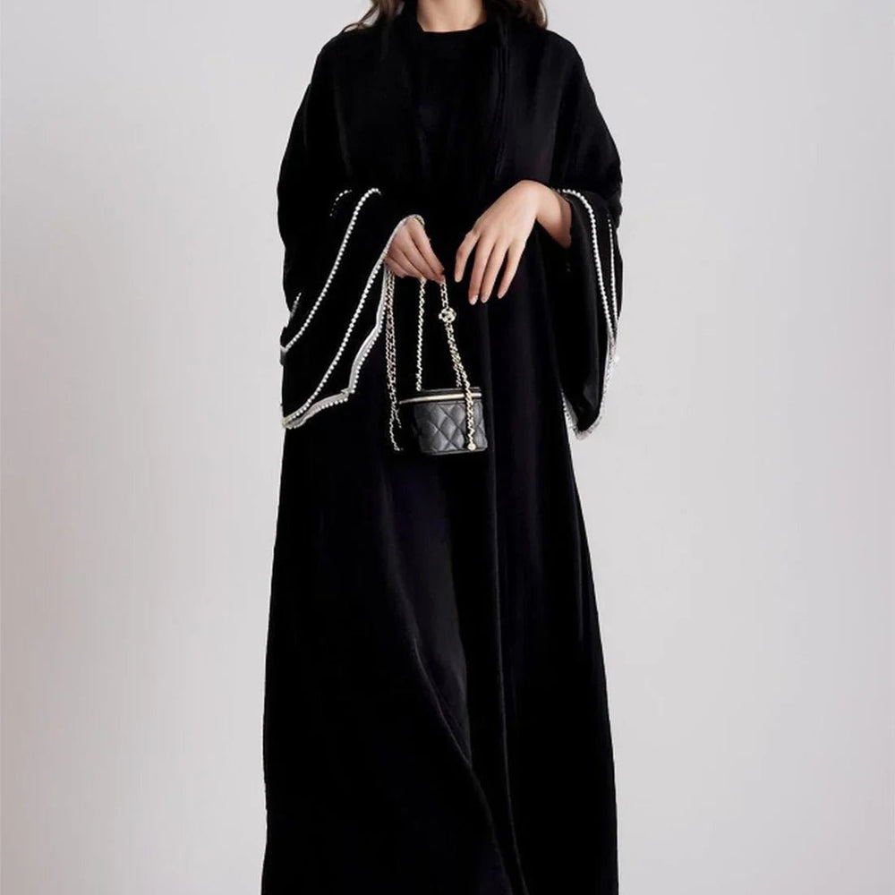 7 Stunning Abaya Styles with Stone for Graceful Modest Fashion - Norah Collections