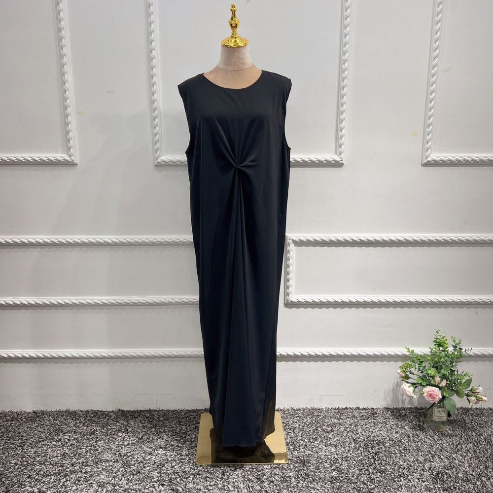 
                  
                    Simple Nida Slip Inner Dress - Norah Collections Black Modest Elegant Abaya for Women
                  
                